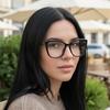 LUXEYE Luxury Glasses Geek Chic Rimless Horn-Rimmed Glasses Frame LS228