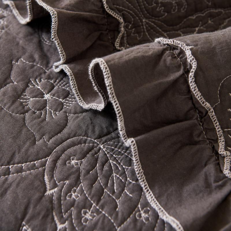 New High-End Embroidery French Retro Embroidery Cotton Sofa Cushion Back Towel Sofa Cover Cloth Machine Wash