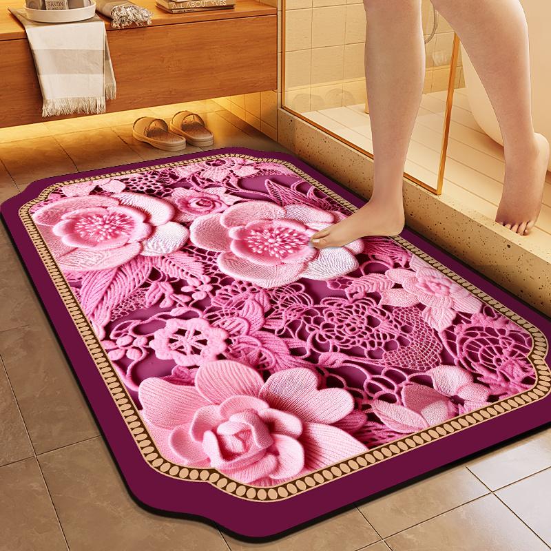 Quick-drying Absorbent Toilet Cute Special Absorbent Foot Mat Toilet Kitchen Door Bathroom Anti-slip Mat