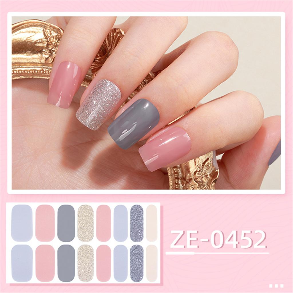 Nail Polish Sticker Nail Strips Nail Polish Art Stickers Wraps Sticker Nails for Women Girls Decorations Birthday Party