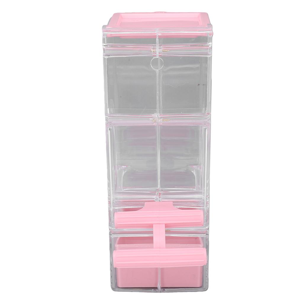 Automatic Bird Feeder Anti Spill 400ml Plastic Hanging Bird Cage Feeder for Parakeets Lovebirds