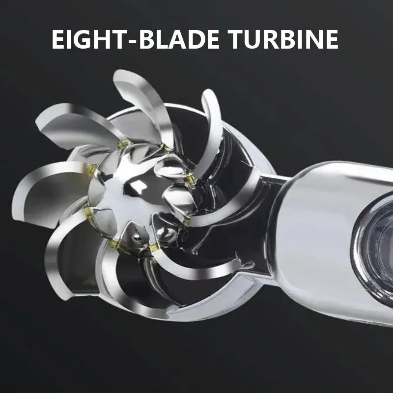 2Pcs Wind Powered Car LED DayTime Running Lights with Rotating Fan Auxiliary Lighting Auto Decorative Lamp Day Time Headlights