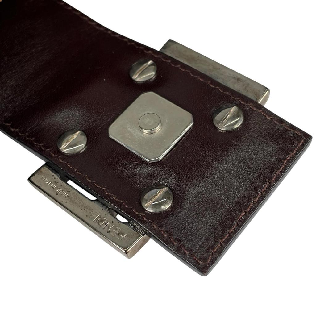 FENDI Zucca Shoulder Bag Brown Women used