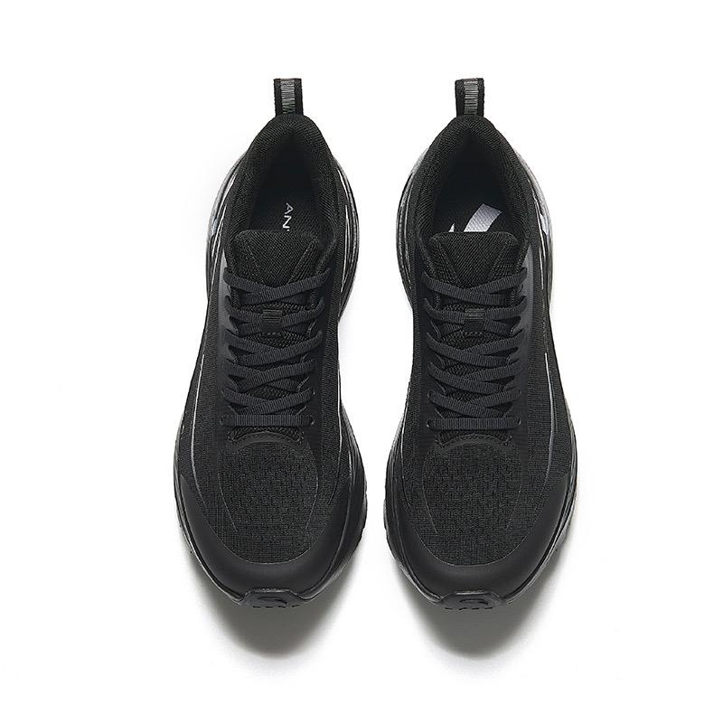 Anta Lightweight Shock Absorption Non-Slip Low-Top Casual Running Shoes Men Sneaker Black Gray 112435547-7