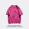 Women's Loose-Fit Cartoon Print Pure Cotton T-Shirt, Chic Hong Kong Style, Trendy American Brand, Plus Size Available