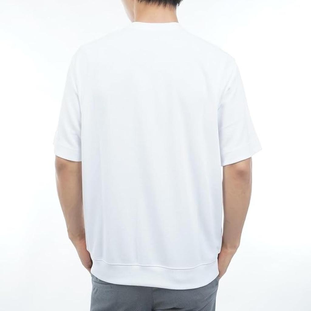 Golf Crewneck Sweatshirt 7 [New Balance] Short-Sleeve (Stretchable, Moisture-Wicking) / Men's / 012-6164002 030_White [3L]