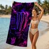 Strandtuch mit Monster Energy LOGO Muster - weich, saugfähig, maschinenwaschbar Leicht&Modern, Schwimmen, Reise-Essentials