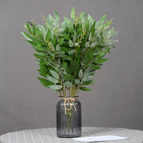 1/3 stk. Kunstig pilbladrotting 5 grener Skogplanter Blomsterarrangement DIY-dekorasjon Krans Hagedekor