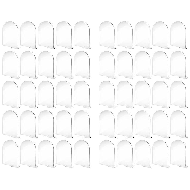 

ABWR-50 Sets 4 X 6 Inch Clear Arch Acrylic Sign With Stand Blank Arched Round Top Sheet Arch Table Numbers For Wedding прозрачный