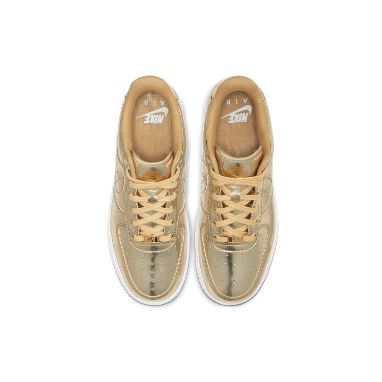 New Nike Air Force 1 Low Metallic Gold Women's CQ6566-700