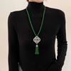 New Chinese high-end sweater chain autumn and winter versatile high-end necklace jewelry accessories clothes pendants, pendants