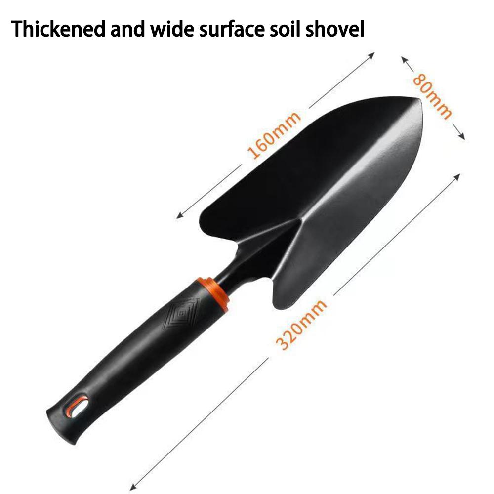 4-Piece Gardening Shovel Set Vegetable Planting Tools with Rake Hoe Trowel Small Garden Tools for Women And Men
