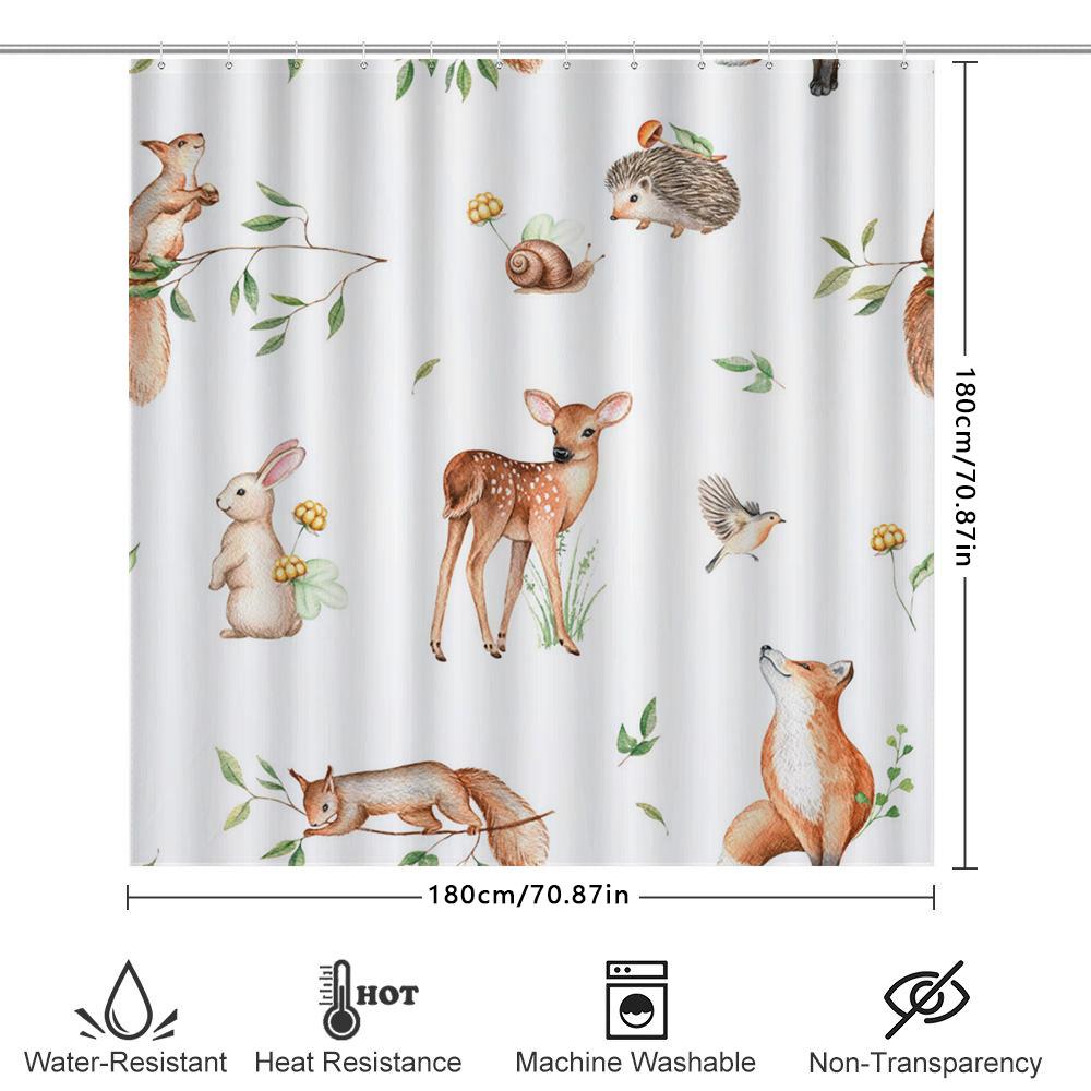 Exotic Floral Shower Curtain 3D Printed Fabric Bathroom Decor Set With Hooks For Home Decoration