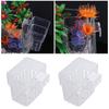 Hängendes Aquarium Pflanzkorb Plastik Transparent Hydroponik Halterung Tasse Haushalt Wasserpflanzen Pflanzbecher Landschaftsbau