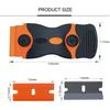 Plastic & Metal Razor Blade Scraper, Window Glass Cleaner, Vinyl Film & Adhesive Remover Tool for Car & Home