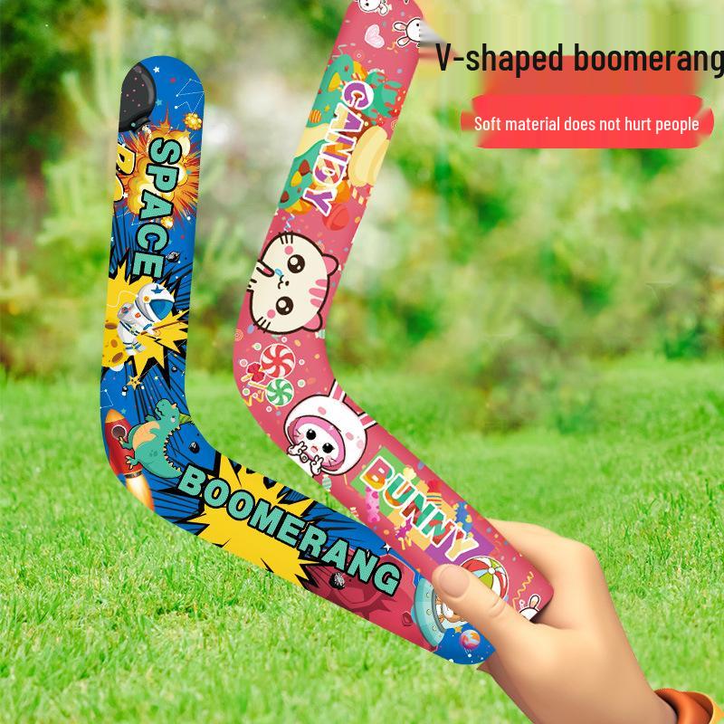 Children's Soft Boomerang Frisbee: Three-Leaf Outdoor Sports Toy for Boys and Parents