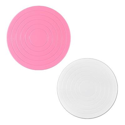 Mesa Giratoria para Pastel DIY de 14 cm, Plástico, Base Redonda para Hornear