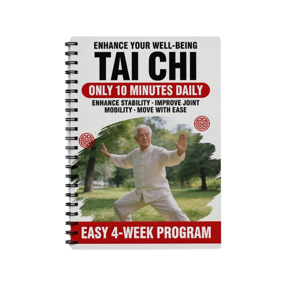 10 Minutes Daily Tai Chi Practice Book Spiral-Bound Planner Book Daily Practice