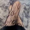 Black Floral Sexy Women's Pantyhose, Sweet and Spicy Japanese Style, Thin Fishnet Stockings for Summer with Mesh and Hollow-out Design Jk Socks