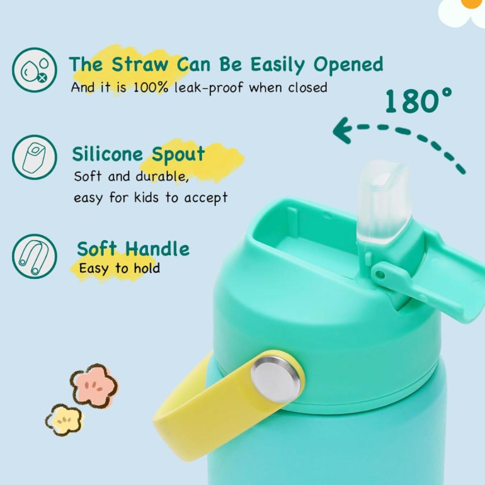 Бутылка для воды из нержавеющей стали для детей — фото 15