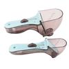 2PCS Adjustable Measuring Spoon Plastic Measuring Scoops Cups for Baking Cooking Accessories