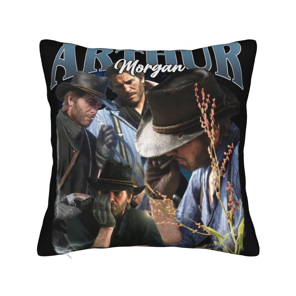 Arthur Morgan Pillowcase Soft Fabric Cushion Cover Decor  Throw Pillow Case Cover Chair Zippered 40*40cm