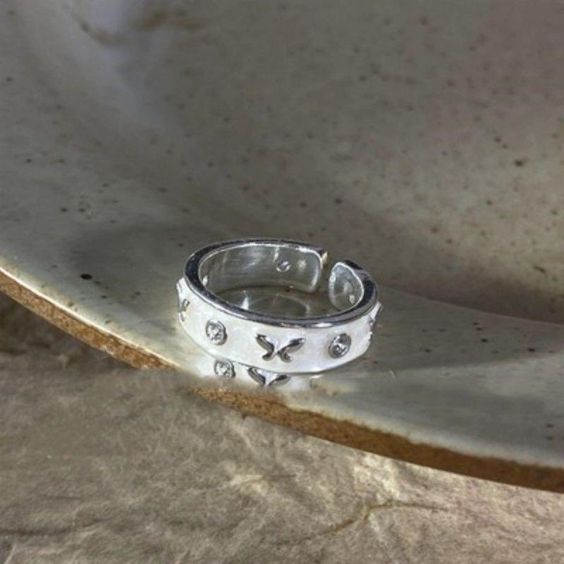 Love Shell Ring Ins Niche Temperament Girlfriends Couple Ring Women High Sense Opening Adjustable Ring Tide