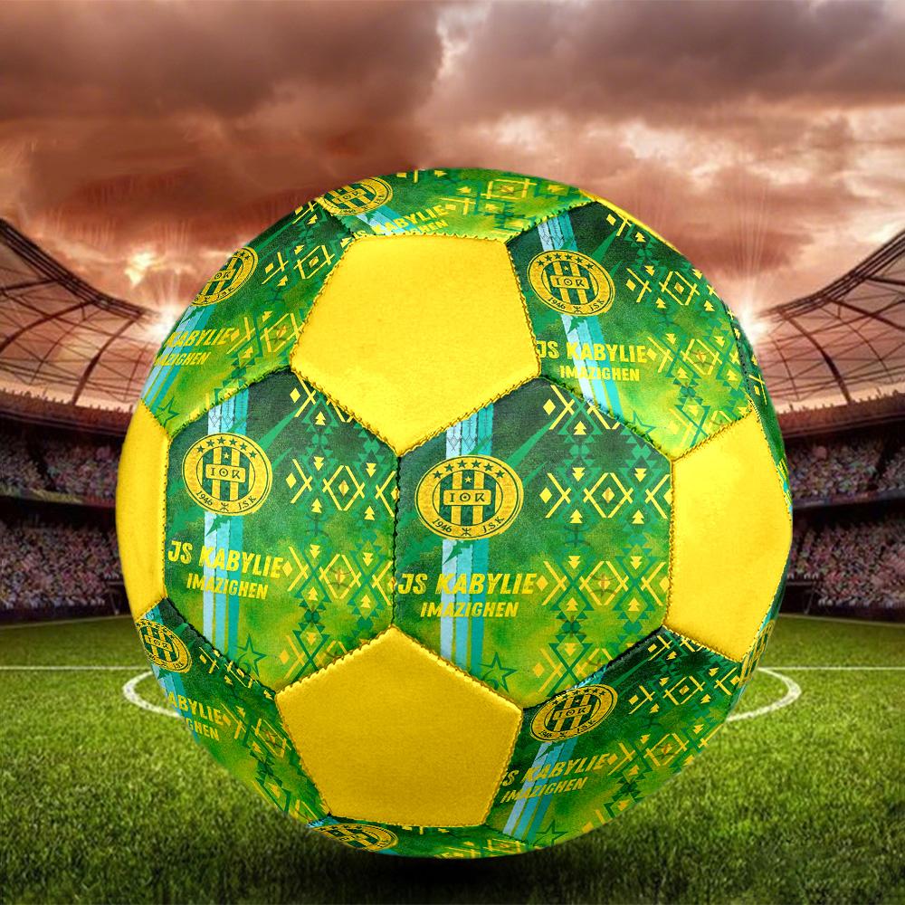 Js Kabylie Indoor Soccer Ball Colorful All Ages Size 5 Machine Stitched PVC Competition Ready Durable High-Bounce
