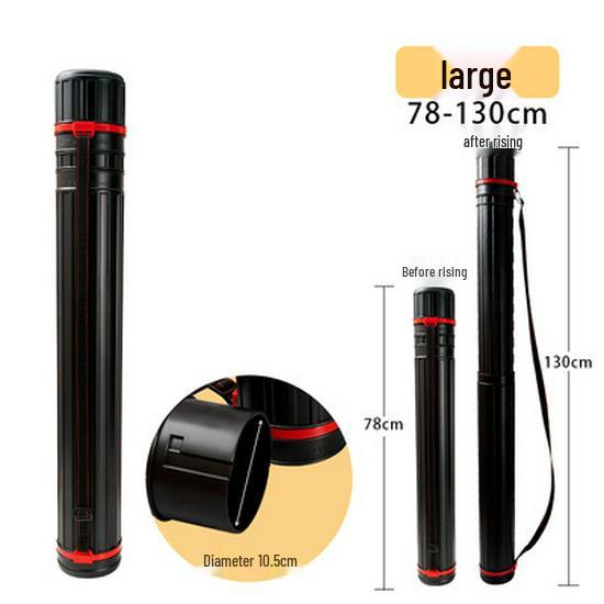 Retractable PVC Tube for Paintings & Posters with Moisture-Proof Storage and Zip Ties