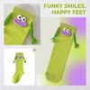 Girls' Colorful Long Tube Socks with Fun Design for Daily Wear