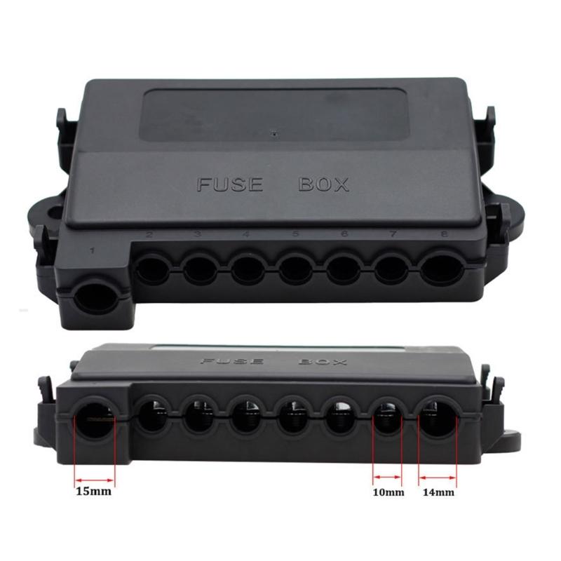 Universal Automotive Fuses Box Heat Dissipation Metal Plastic Construction For Electrical Systems Boat Car Protection