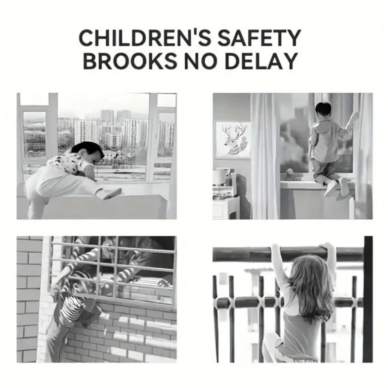 Push Window Child Safety Lock Adjustable Security Door Latch Anti-Theft Lock Direct Sales Window Limit Protection Lock