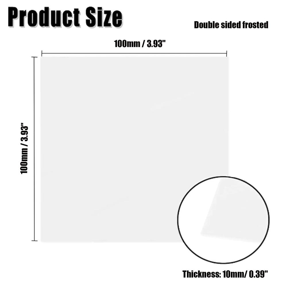1-10pcs 2-10mm Thick Acrylic Frosted Board, Easy to Cut for Display & Decor Signs , Matte Acrylic Sheet for DIY & Crafts.