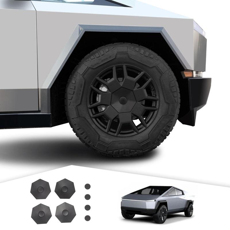M63K-Wheel Hub Center Caps For Tesla Cybertruck 2024 Accessories Center Wheel Covers 4PCS