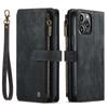iPhone 16 Drop-Proof Leather Wallet Case for 14Pro & 13