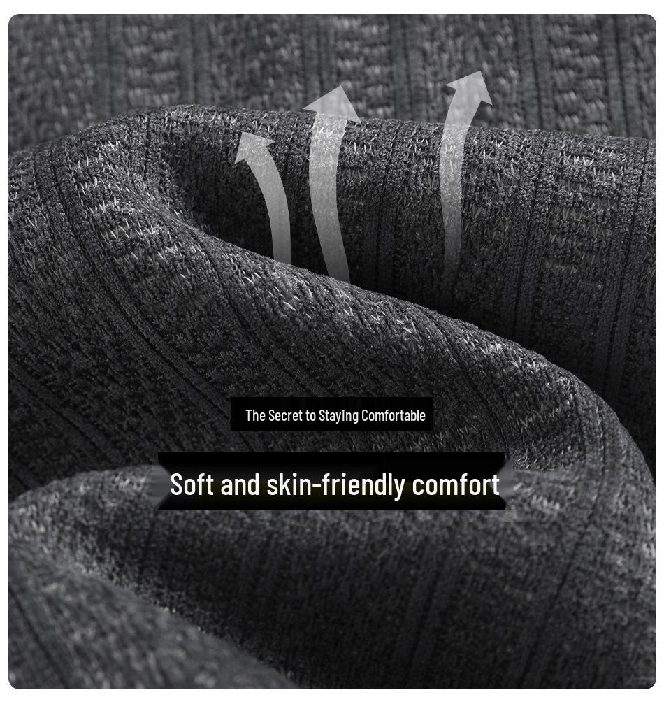 Men's Autumn Faux Two-Piece Textured Jacquard Collar Casual Outerwear
