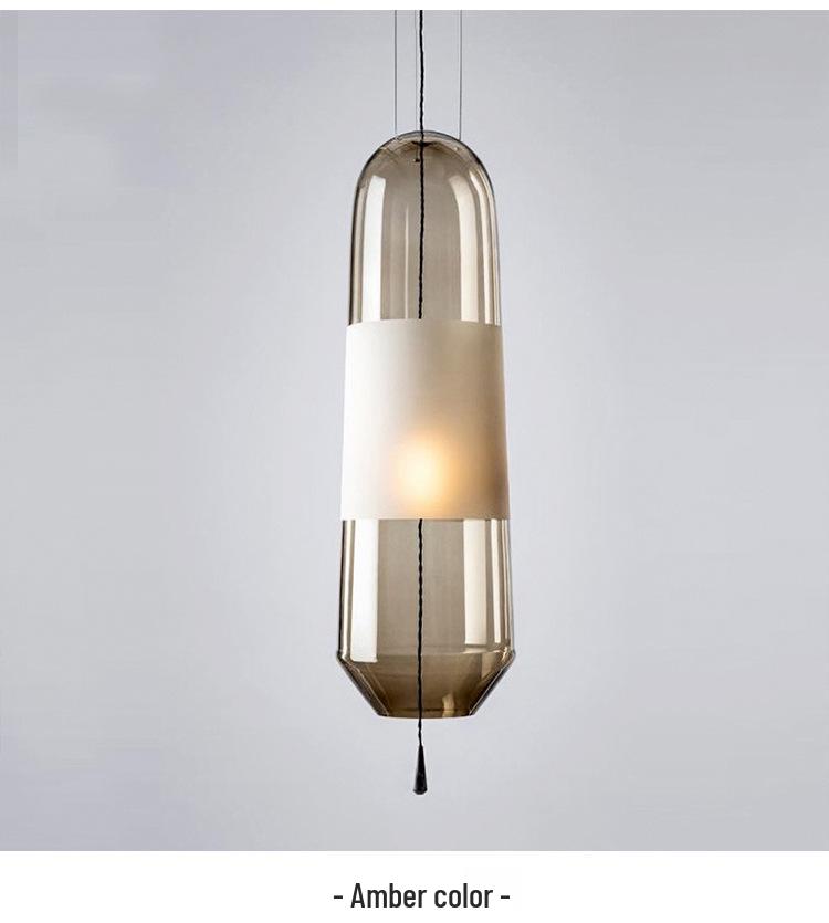 Nordic Minimalist Glass Pendant Light for Bedroom or Living Room