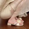 Fashion 2025 Summer New Flower Designed Elegant Slippers for Women's Outerdoor Beach Open Toed Fashion Comfortable Lightweight Sandals