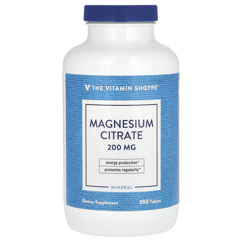 Magnesium Citrate, 200Mg, 300 Tablets