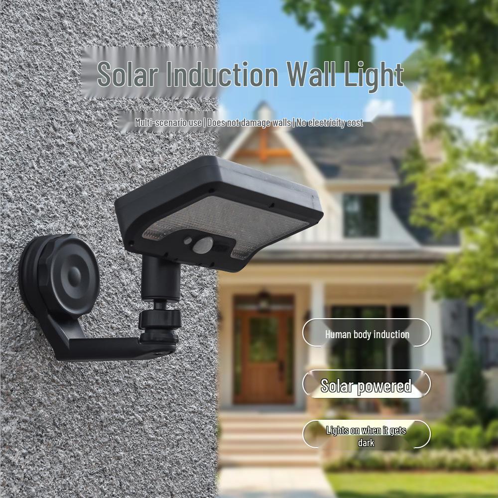 2026 Solar Outdoor Courtyard Light with Magnetic Wall Mount, Motion Sensor, and Super Bright LED for Balcony and Street Lighting