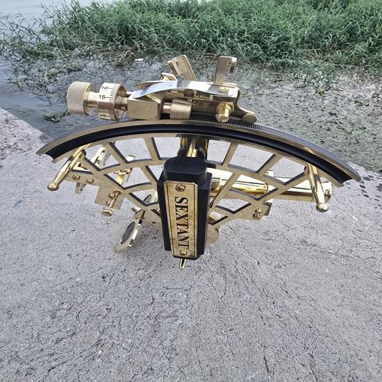 Brass Nautical Sextant Maritime Instrument 22.86 Cm Fathers Day Christmas Birthday Wedding Anniversary Gift Home Office Decor