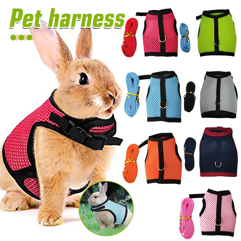 Small Pet  Clothes Ferret Traction Rope Guinea Pig Chest Back Guinea Pig Vest Traction Rope  Rope  Chest Back