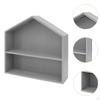 Shadow Box Display Shelf Figure Holder 2 Layer Accessories Rustic Multifunctional Wall Storage Rack