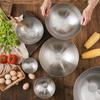 Stainless Steel Mixing Bowls Food Storage Organizers Reusable Heavy Duty for Mixing,