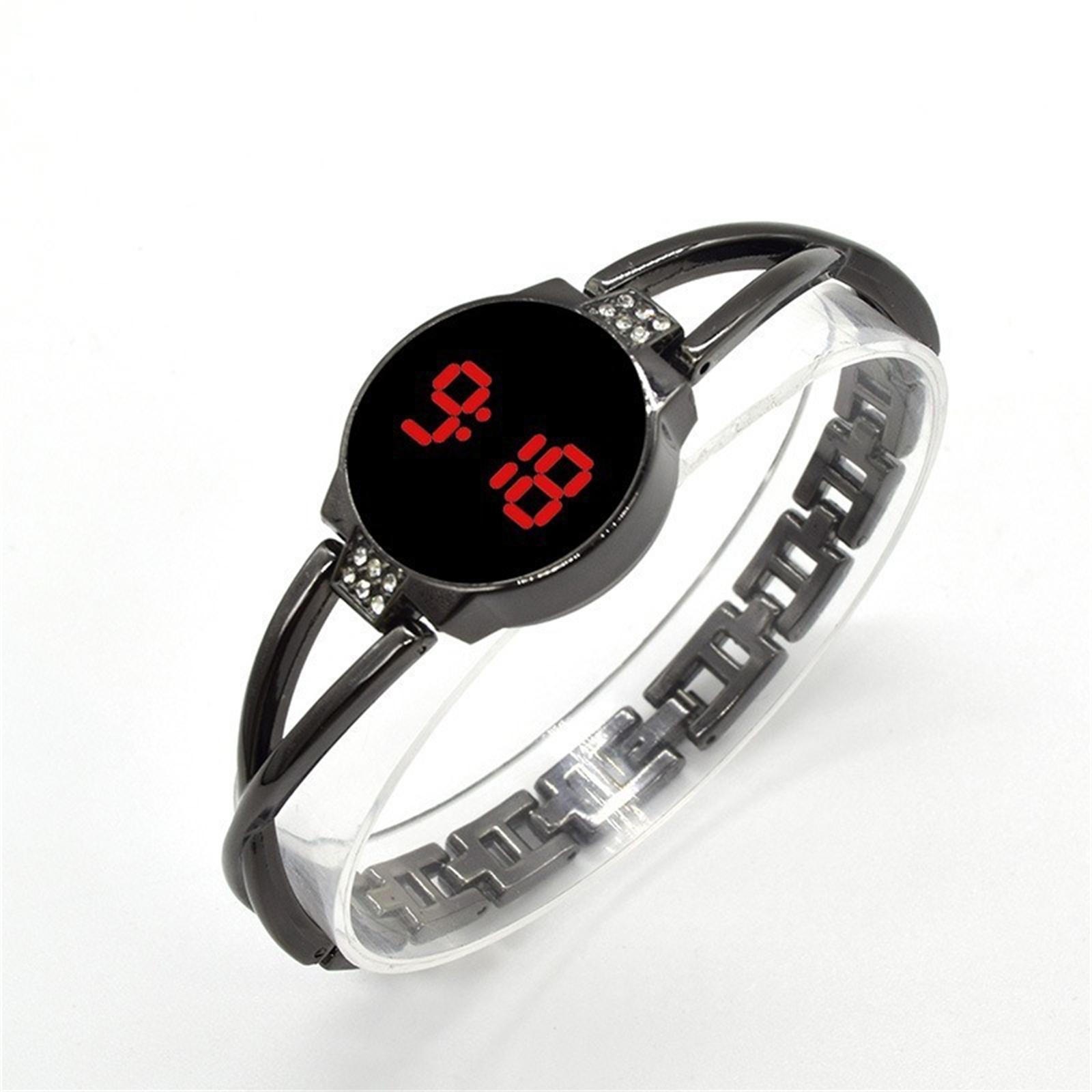 

Модные женские электронные часы с кожаным ремешком – Стильные цифровые наручные часы для леди, Элегантный дизайн, Идеальный подарок на день рождения, , для повседневной носки One Size