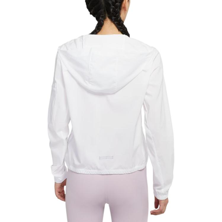 Nike Women'ss Logo Running Hooded Jacket White DH1991-100
