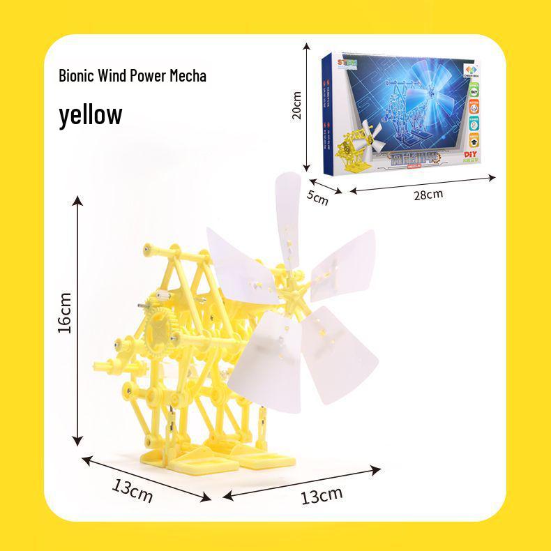Wind-Powered DIY Bipedal Robot Kit for Students: Creative Science Experiment Puzzle Toy