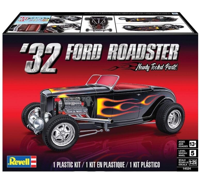American Revell 32 Ford Roadster Plastic Model 14524 1/25
