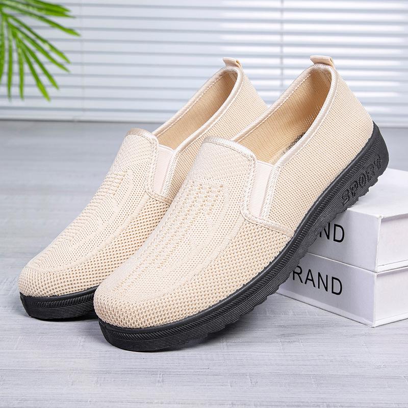 [] Summer men's shoes old Beijing cloth shoes one pedal single shoes breathable beef tendon sole