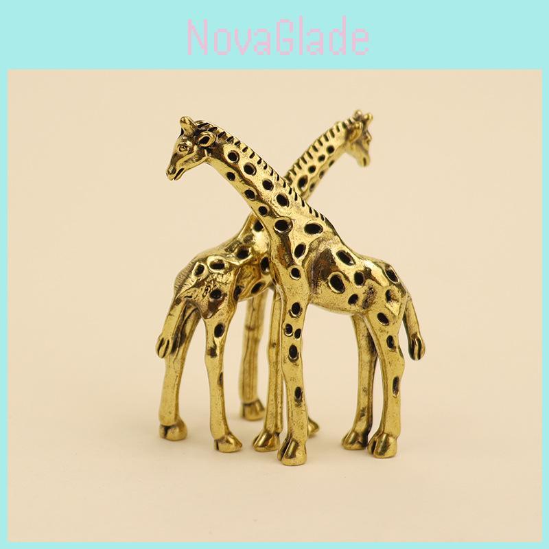 Copper Giraffe Figurine Decorative Accessory For Home Office Or Gift Giving